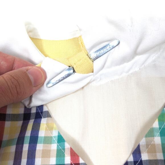 Vintage New Goodies Outfit Boys Size 24m Yellow Vest Suit Plaid - Picture 5 of 7